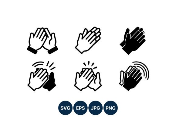 Clapping Hands Icon Set: Elevate Your Visual Communication
