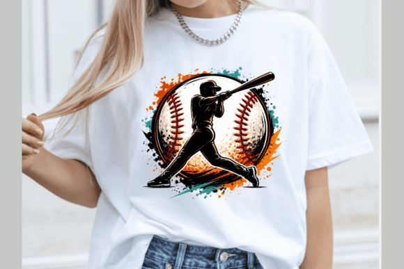 Dynamic Baseball Player Silhouette PNG: A Modern Design Asset