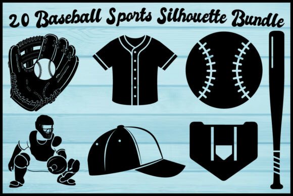 Dynamic Baseball Silhouettes for Your Creative Projects