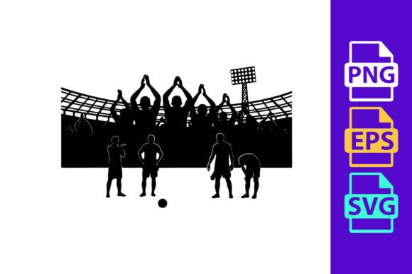 Dynamic Soccer Silhouettes for Your Creative Projects