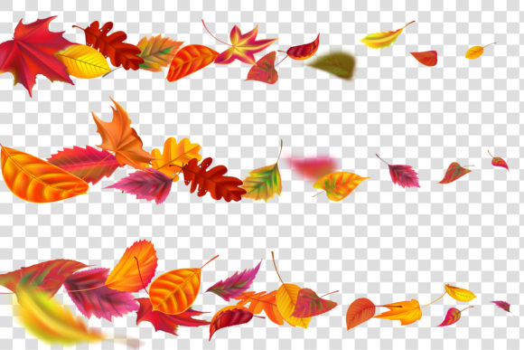 Flying Autumn Leaves: Capturing Motion and Mood in Design