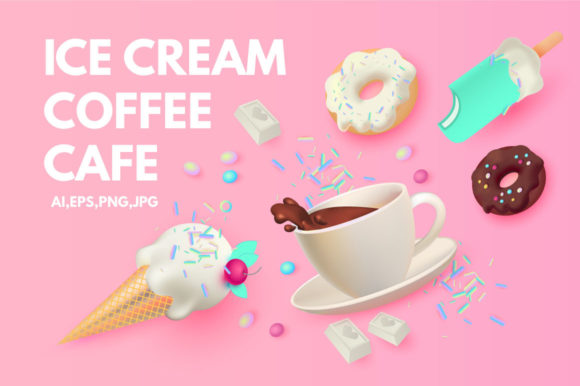 Indulge in the Coffee & Sweets Set for Your Brand