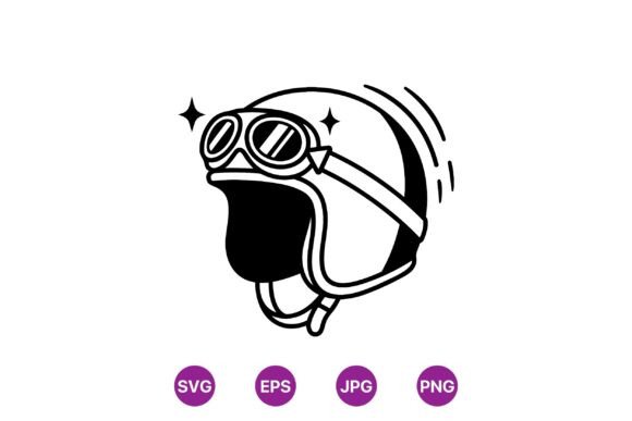 Retro Motorcycle Helmet SVG: Capturing Vintage Speed in Vector