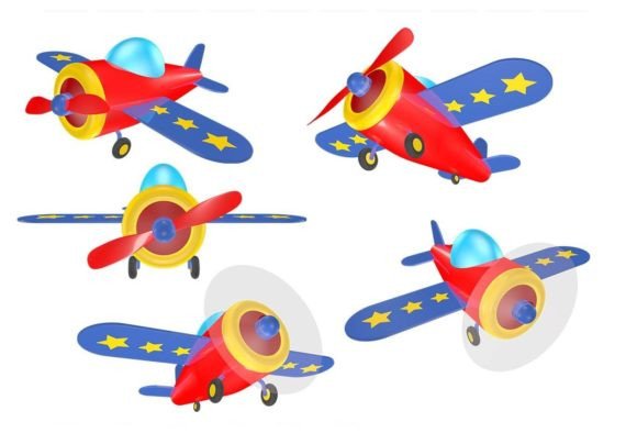 Toy Airplane: 56 High-Fidelity PNGs for Dynamic Design