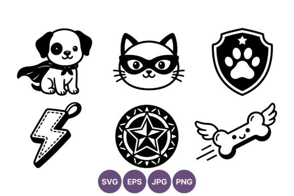 Unleashing the Superhero Dog Cat Paw Shield Vector
